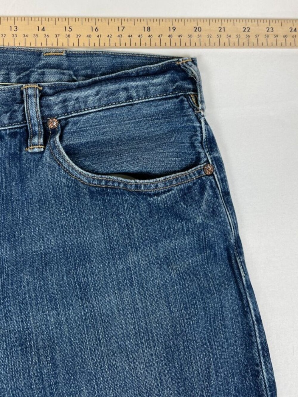 Polo Ralph Lauren Men's W38 L30 Blue Denim Jeans Straight Leg Classic Fit - Picture 7 of 7